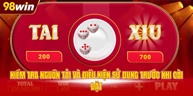 Kiểm tra nguồn tải và điều kiện sử dụng trước khi cài đặt